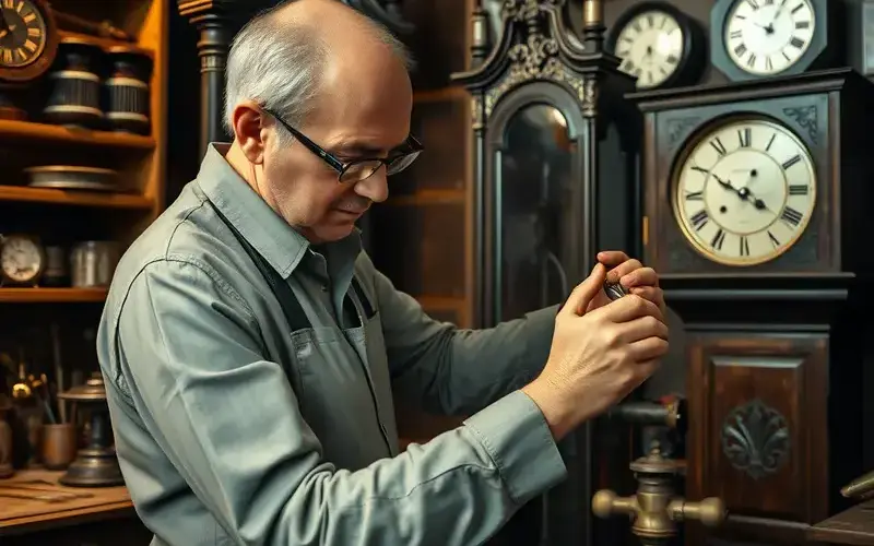 Our clock repair workshop in Rock Springs